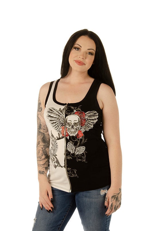 8541 Lilith zip up tank THE DIVA CAVE